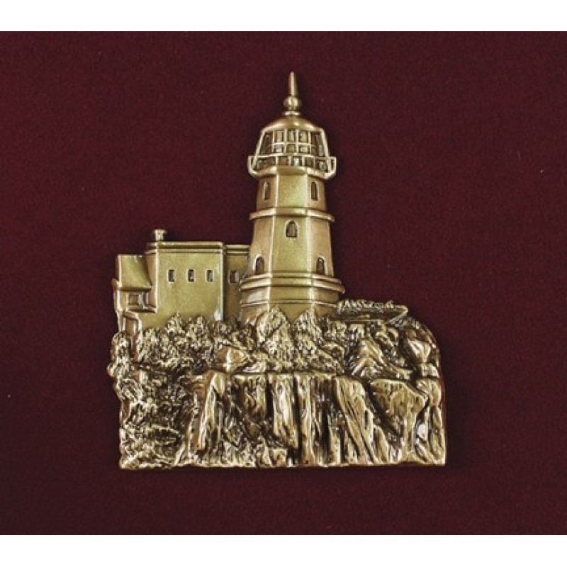 Cliffside Lighthouse, Bronze Applique