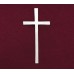 Slimline Cross - Silver, Urn Applique Slimline Cross - Silver, Urn Applique