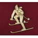 Downhill Skier, Urn Applique
