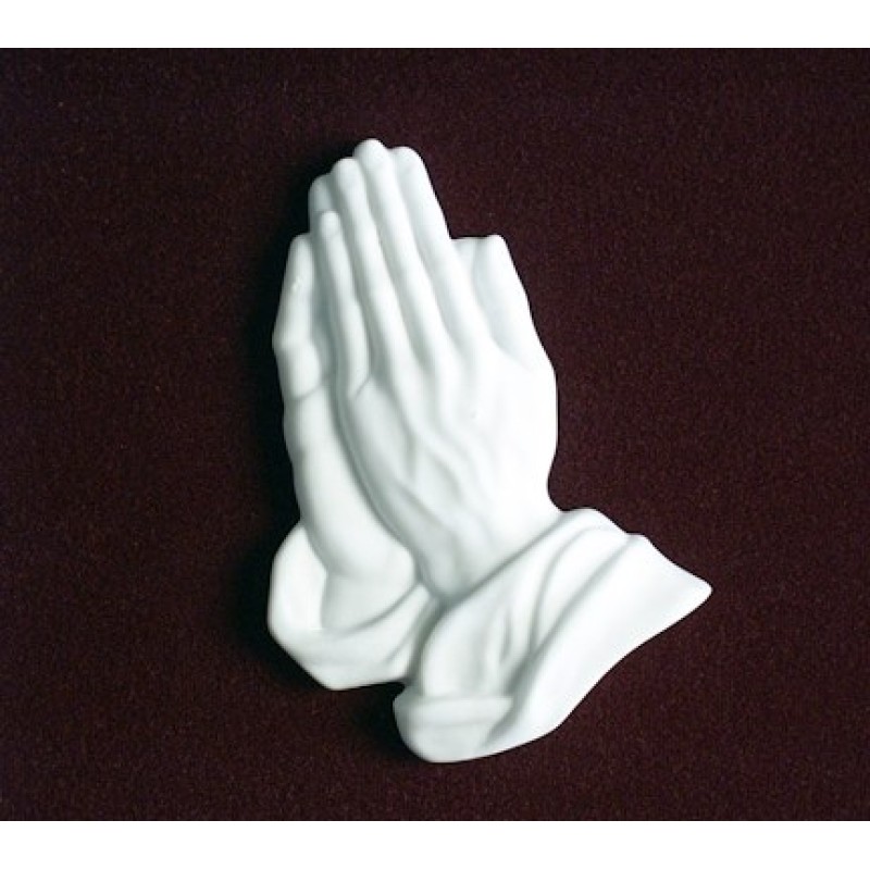 Praying Hands - Marble Urn Applique