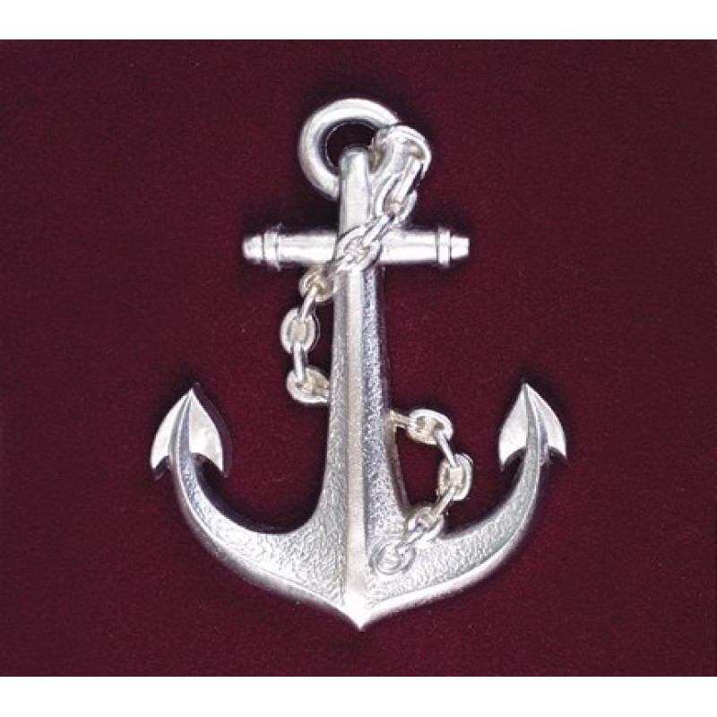Nautica Anchor, Urn Applique, Silver