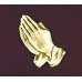 Small Praying Hands - Bronze, Urn Applique