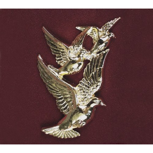 Doves in Flight, Urn Applique