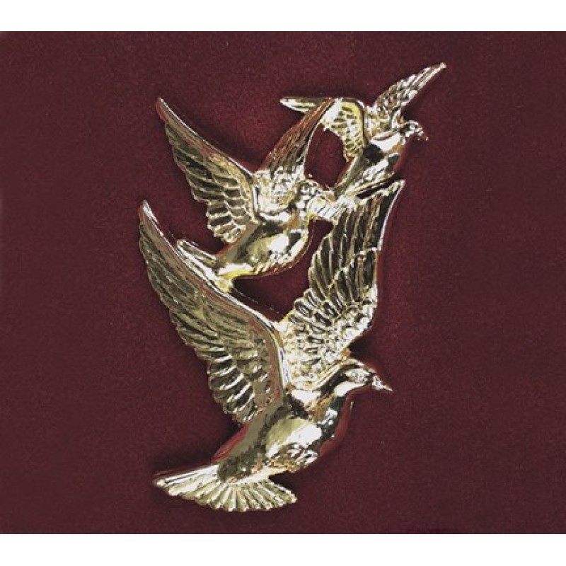 Doves in Flight, Urn Applique