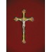 Gold/Green Crucifix, Urn Applique