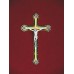 Gold/Blue Crucifix, Urn Applique