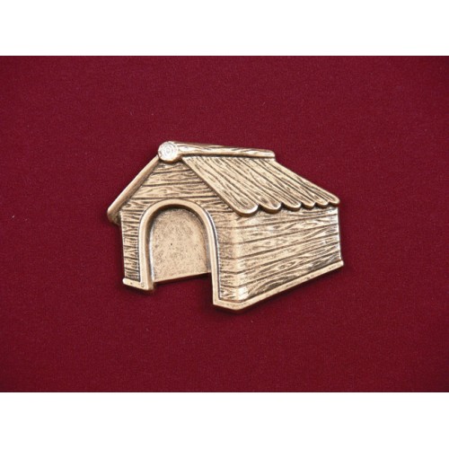 Dog House – Bronze Pet Urn Applique