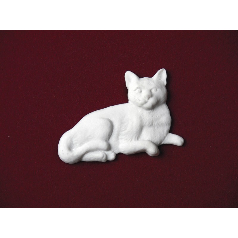 Short-Haired Cat – Marble Pet Urn Applique
