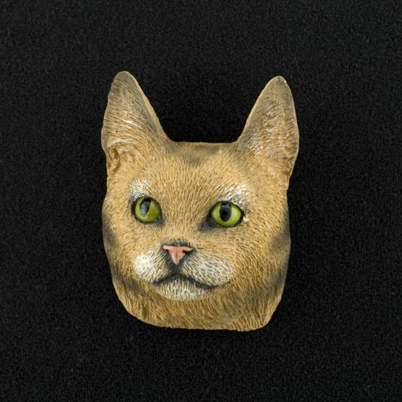 Maine Coon (Brown)  3D Pet Head Cremation Urn Applique