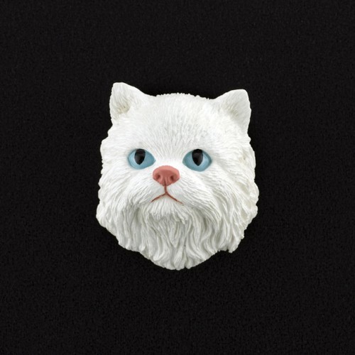 Persian (White) 3D Pet Head Cremation Urn Applique