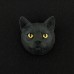 Black Tabby (shorthair) 3D Pet Head Cremation Urn Applique