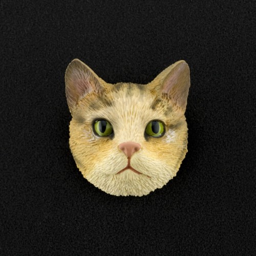 Brown Tabby (shorthair) 3D Pet Head Cremation Urn Applique