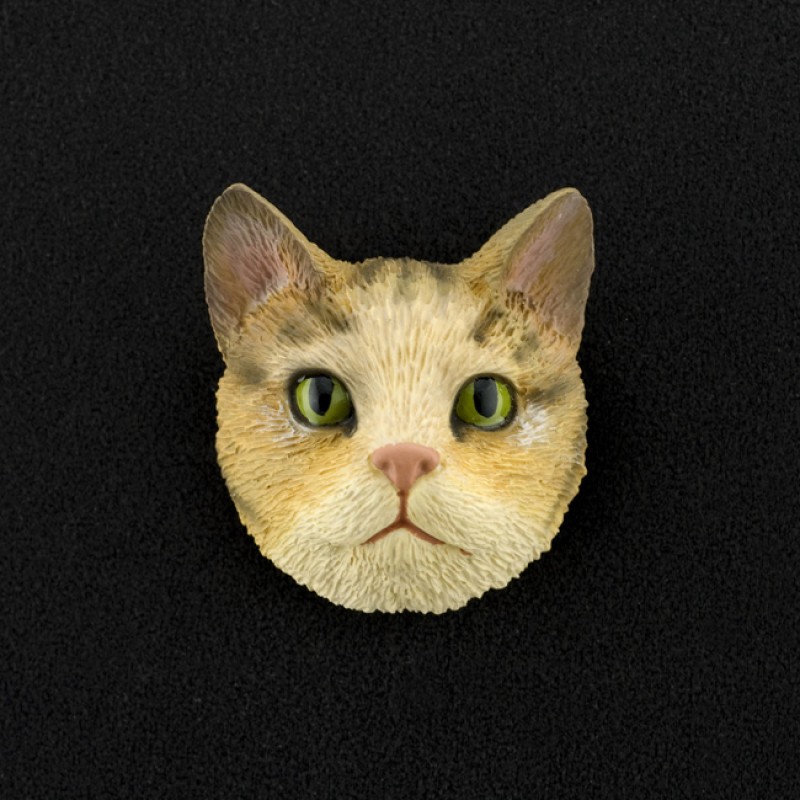 Brown Tabby (shorthair) 3D Pet Head Cremation Urn Applique
