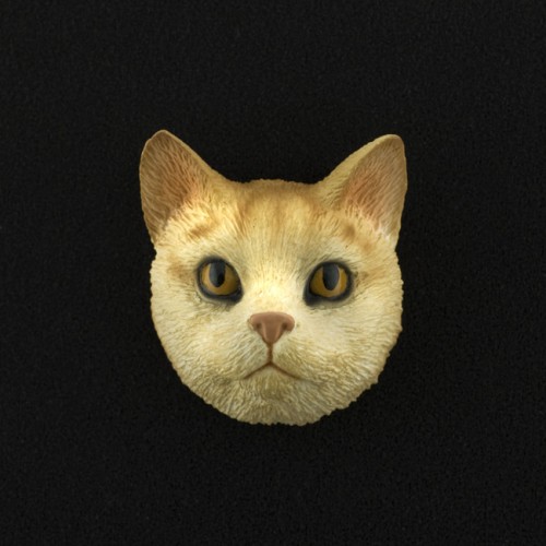 Red Tabby (shorthair) 3D Pet Head Cremation Urn Applique