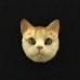 Red Tabby (shorthair) 3D Pet Head Cremation Urn Applique