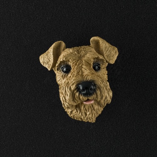 Airedale 3D Pet Head Cremation Urn Applique