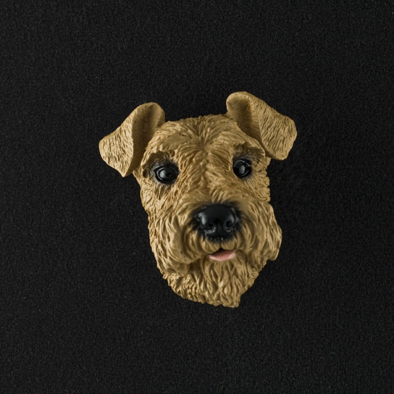 Airedale 3D Pet Head Cremation Urn Applique