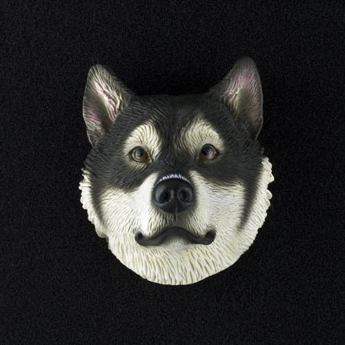 Alaskan Malamute 3D Pet Head Cremation Urn Applique