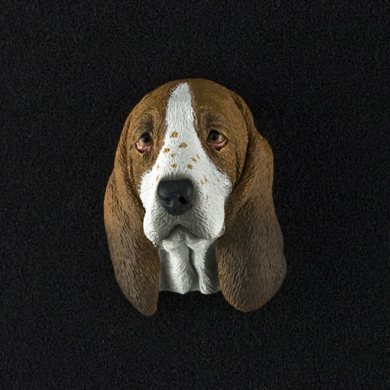 Basset Hound 3D Pet Head Cremation Urn Applique