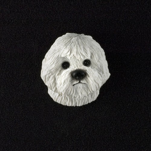 Bichon Frise 3D Pet Head Cremation Urn Applique