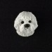 Bichon Frise 3D Pet Head Cremation Urn Applique Bichon Frise 3D Pet Head Cremation Urn Applique