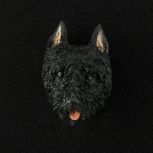 Bouvier (cropped) 3D Pet Head Cremation Urn Applique