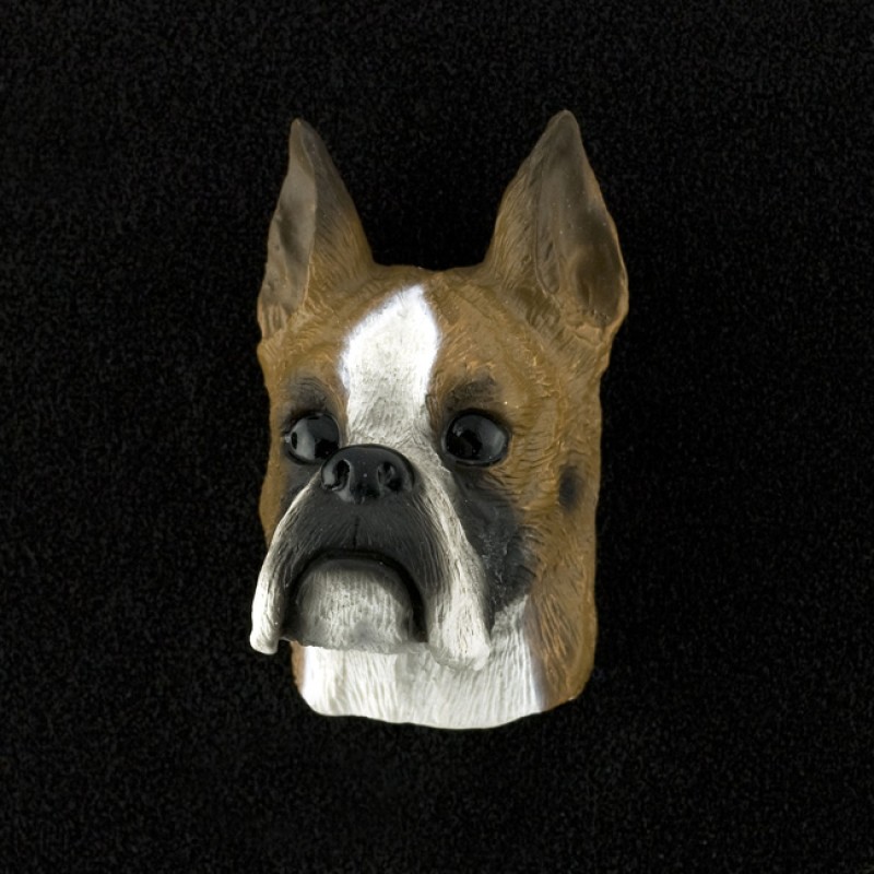Boxer 3D Pet Head Cremation Urn Applique