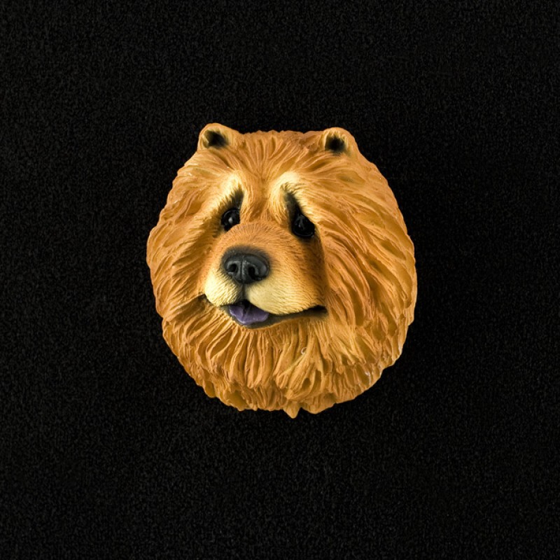 Chow (red) 3D Pet Head Cremation Urn Applique
