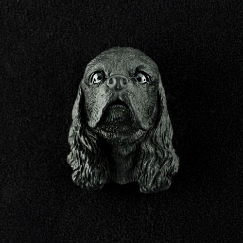Cocker Spaniel (Black) 3D Pet Head Cremation Urn Applique
