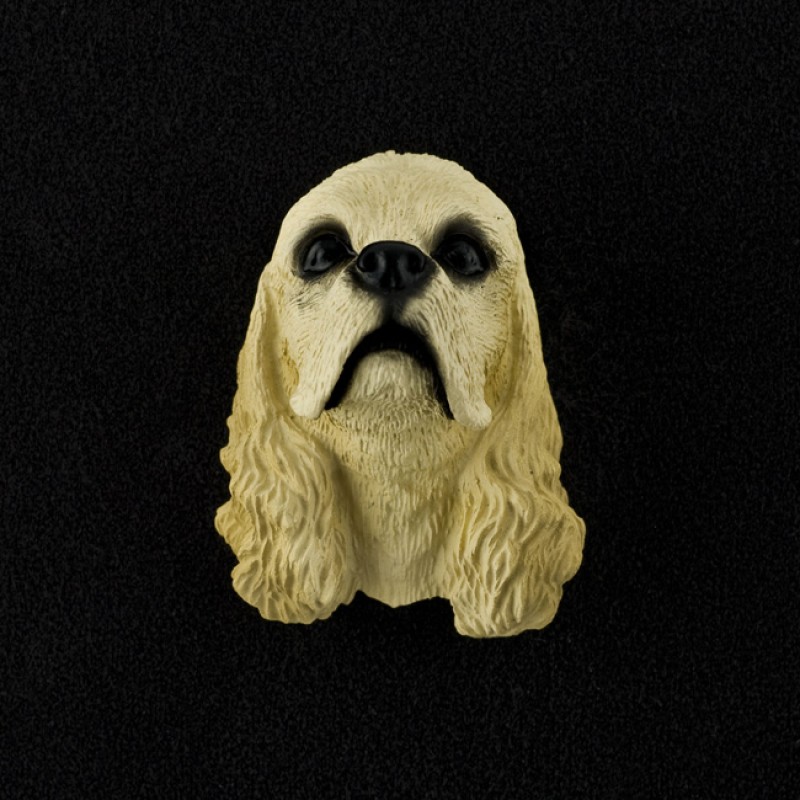 Cocker Spaniel (blonde) 3D Pet Head Cremation Urn Applique