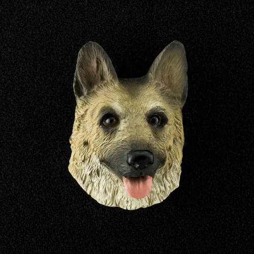 German Shepherd (tan/Black) 3D Pet Head Cremation Urn Applique