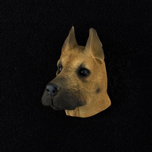 Great Dane (fawn) 3D Pet Head Cremation Urn Applique