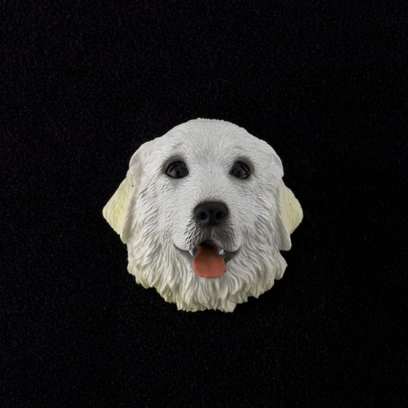 Great Pyrenees 3D Pet Head Cremation Urn Applique