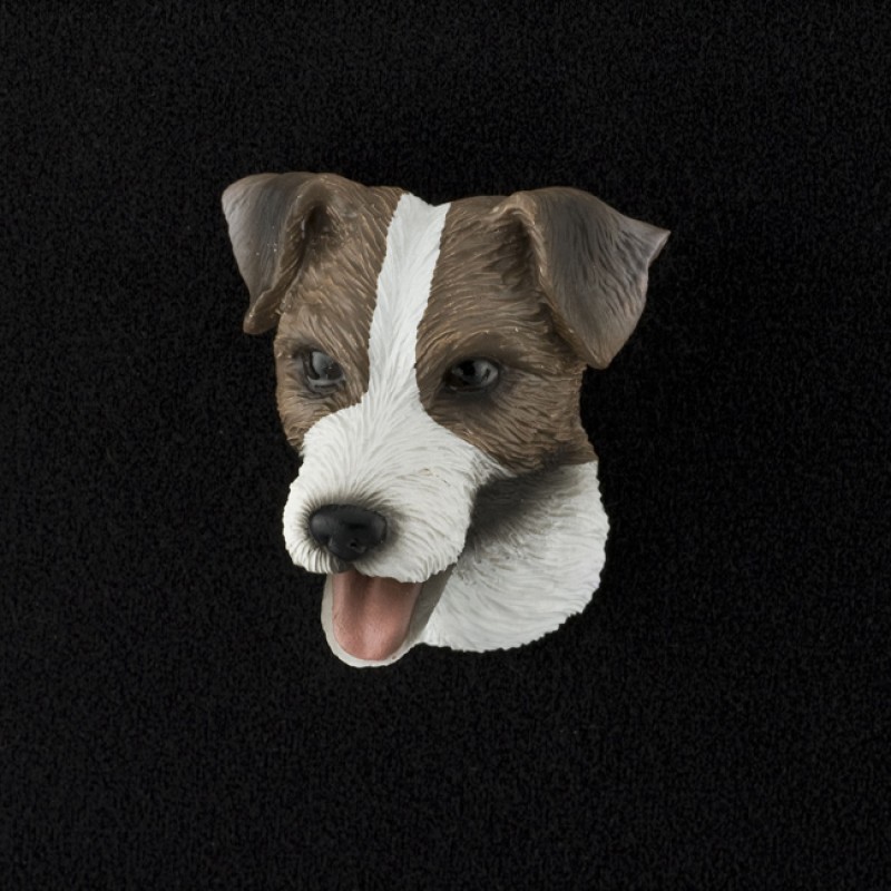 Jack Russell Terrier (rough coat) 3D Pet Head Cremation Urn Applique