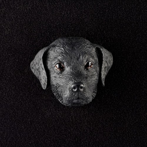 Labrador Retriever (Black) 3D Pet Head Cremation Urn Applique