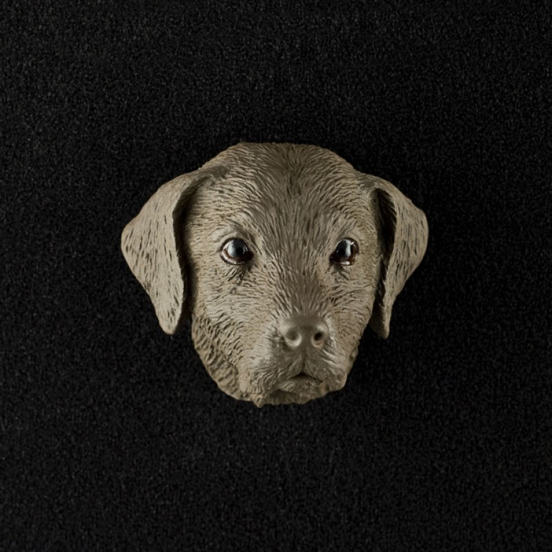 Labrador Retriever (chocolate) 3D Pet Head Cremation Urn Applique