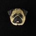 Pug (Brown) 3D Pet Head Cremation Urn Applique