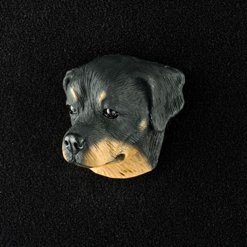 Rottweiler 3D Pet Head Cremation Urn Applique