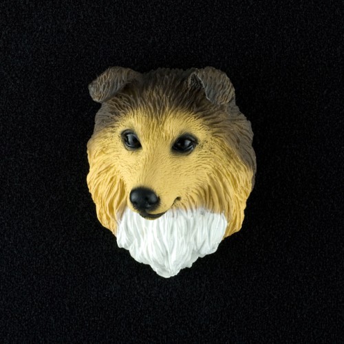 Sheltie (sable) 3D Pet Head Cremation Urn Applique