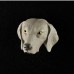 Weimaraner 3D Pet Head Cremation Urn Applique