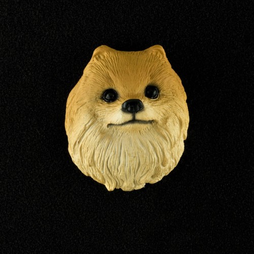 Pomeranian (red) 3D Pet Head Cremation Urn Applique