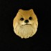 Pomeranian (red) 3D Pet Head Cremation Urn Applique