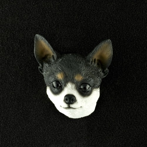 Chihuahua (Black) 3D Pet Head Cremation Urn Applique
