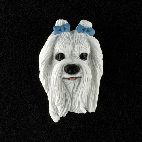 Maltese 3D Pet Head Cremation Urn Applique