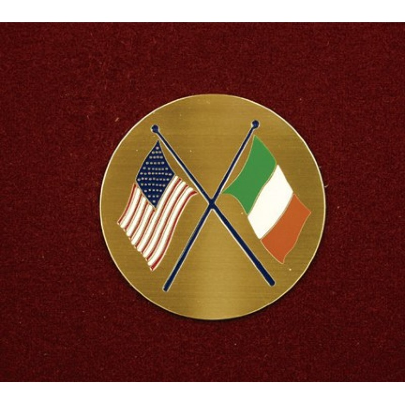 Crossed American/Irish Flags