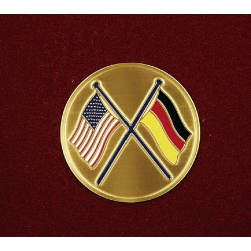 Crossed American/German Flags