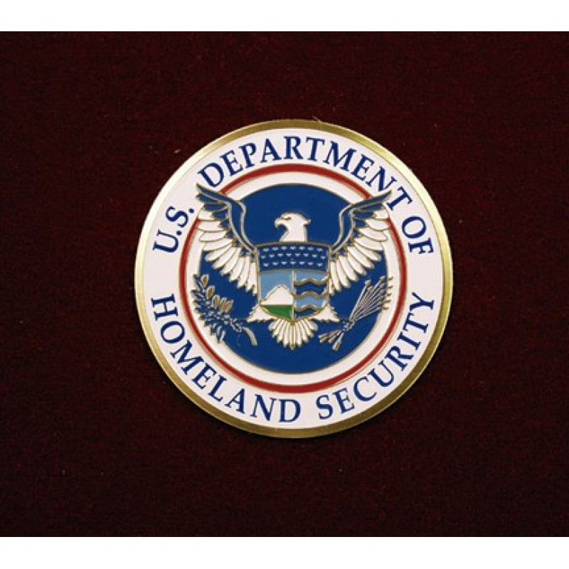 US Dept Homeland Security, Urn Applique US Dept Homeland Security, Urn Applique